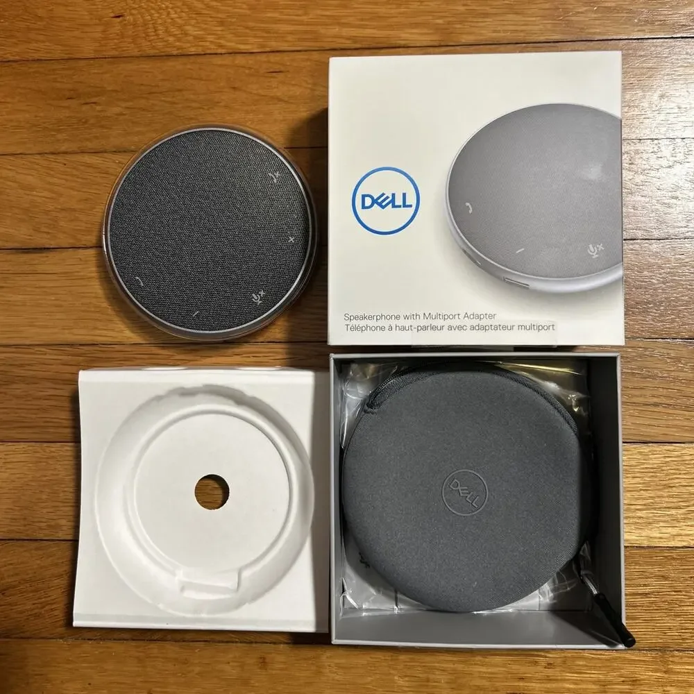 Dell MH3021P Speakerphone w/ Multiport Adapter Omni-directional Microphone Zoom